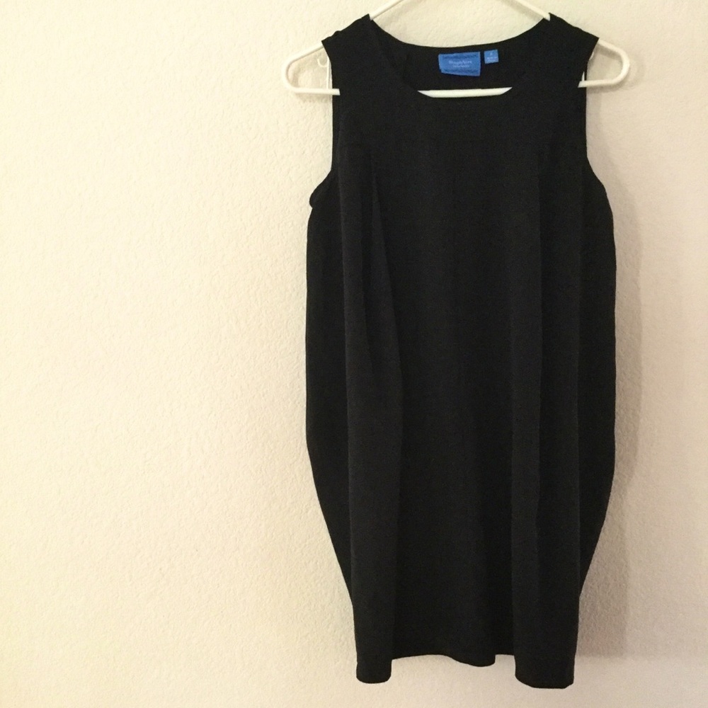 Vera wang black silky dress